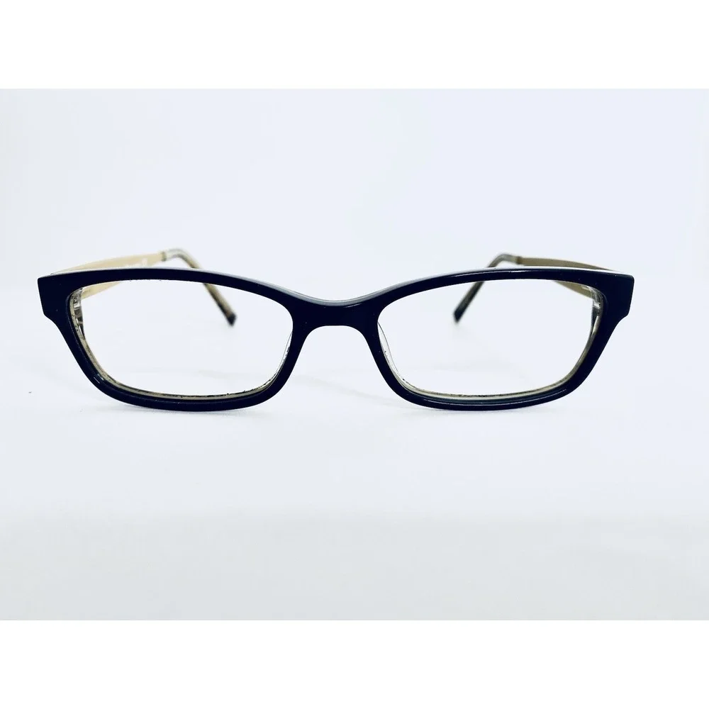 Kate Spade NY Black Leopard Cat Eye Rectangular Glasses Leanne 51 16 135